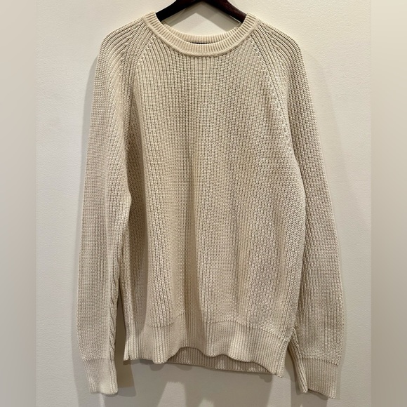 GAP Other - Gap Cream Washed Ribbed Knit Sweater M